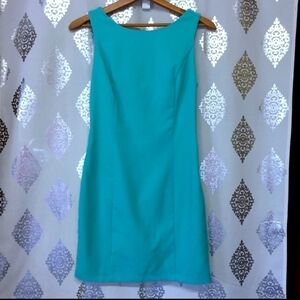 Forever 21 Teal Cut-Out Back Sheath Dress